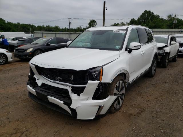 5XYP3DHC6LG067373 - 2020 KIA TELLURIDE WHITE photo 2