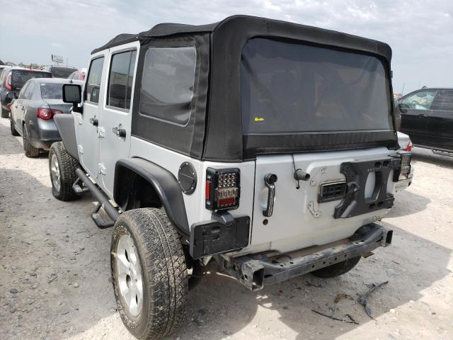 1C4HJWFG0CL143377 - 2012 JEEP RUBICON UL SILVER photo 3