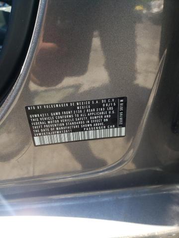 3VW2K7AJ8FM412611 - 2015 VOLKSWAGEN JETTA BASE 灰色 照片 10