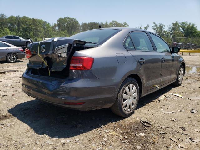 3VW2K7AJ8FM412611 - 2015 VOLKSWAGEN JETTA BASE 灰色 照片 4