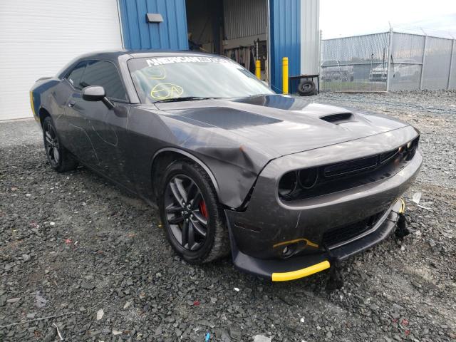 2C3CDZKGXKH592073 - 2019 DODGE CHALLENGER GRAY photo 1