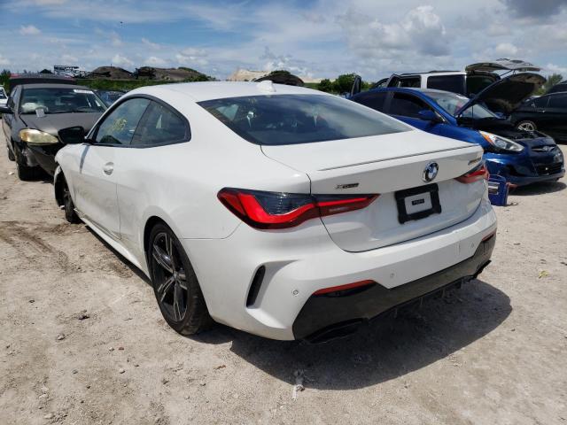 WBA13AR09MCF16723 - 2021 BMW M440XI WHITE photo 3