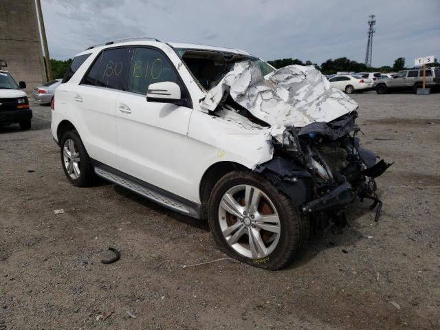 4JGDA5HB5EA388230 - 2014 MERCEDES-BENZ ML 350 4MA WHITE photo 1