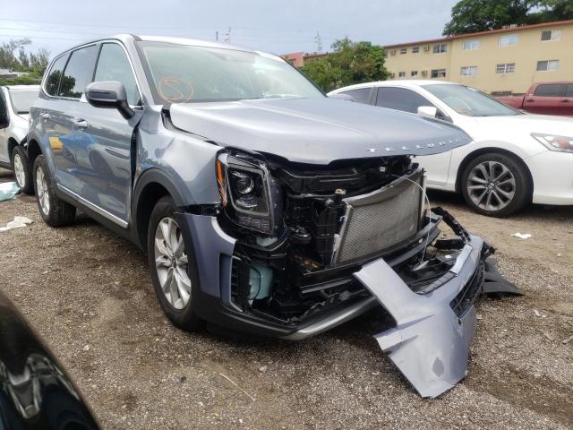 5XYP24HC4MG131169 - 2021 KIA TELLURIDE GRAY photo 1