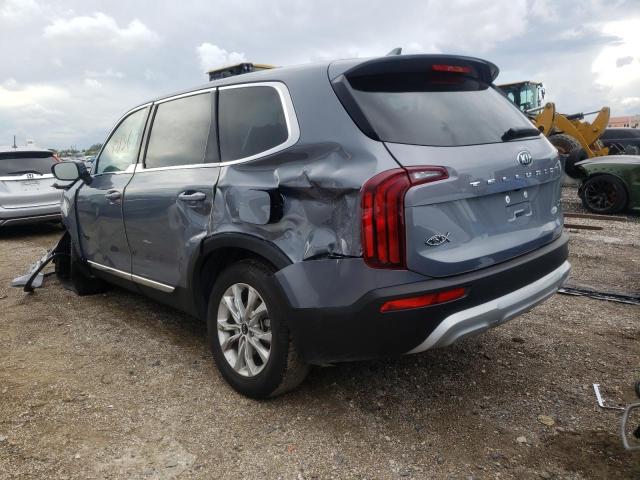 5XYP24HC4MG131169 - 2021 KIA TELLURIDE GRAY photo 3