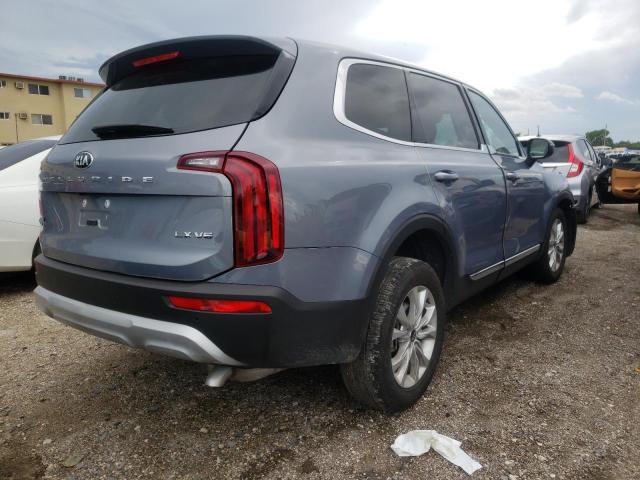 5XYP24HC4MG131169 - 2021 KIA TELLURIDE GRAY photo 4