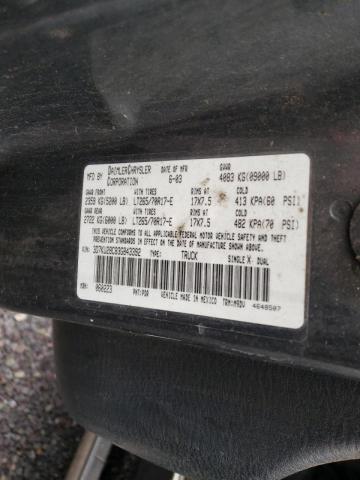 3D7KU28C83G843392 - 2003 DODGE RAM 2500 S GRAY photo 10