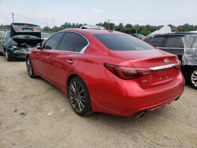 JN1FV7AR9KM801154 - 2019 INFINITI Q50 RED SP RED photo 3