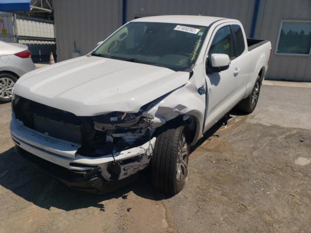 1FTER1EH4MLD25366 - 2021 FORD RANGER XL WHITE photo 2