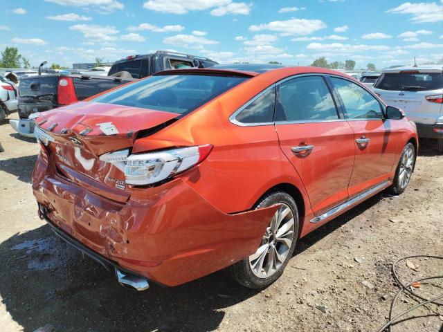 5NPE34AB7FH235222 - 2015 HYUNDAI SONATA SPO ORANGE photo 4