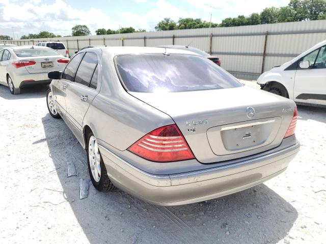 WDBNG84JX5A442335 - 2005 MERCEDES-BENZ S 500 4MAT SILVER photo 3