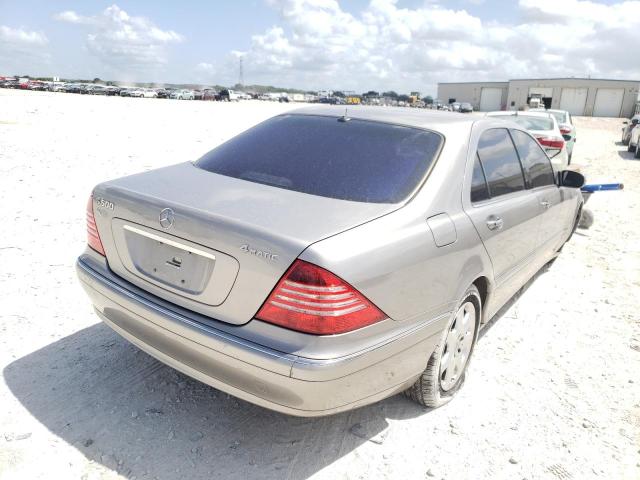 WDBNG84JX5A442335 - 2005 MERCEDES-BENZ S 500 4MAT SILVER photo 4