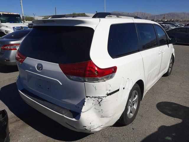 5TDKK3DC7ES430976 - 2014 TOYOTA SIENNA LE WHITE photo 4