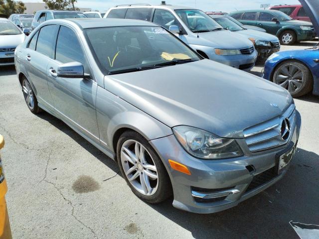 WDDGF4HB0DR243826 - 2013 MERCEDES-BENZ C-CLASS GRAY photo 1