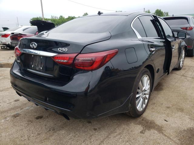 JN1EV7AR4JM441933 - 2018 INFINITI Q50 LUXE BLACK photo 4