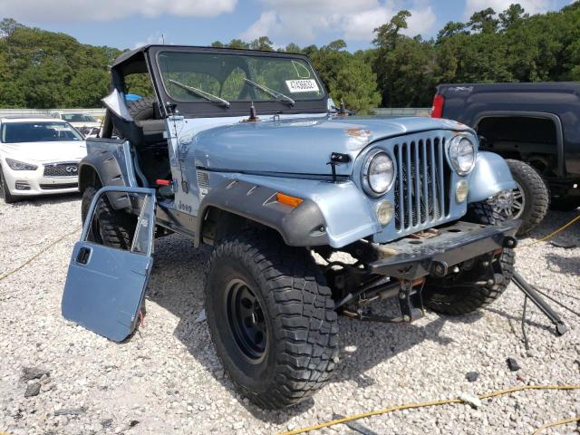 1JCCF87EXET005643 - 1984 JEEP JEEP CJ7 BLUE photo 1