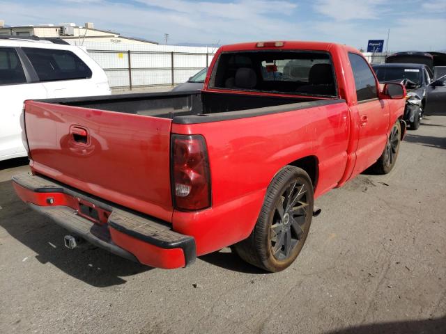 3GCEC14X77G164975 - 2007 CHEVROLET SILVERADO RED photo 4