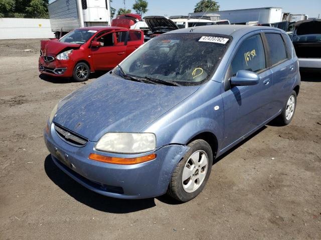 KL1TD66646B666542 - 2006 CHEVROLET AVEO BASE BLUE photo 2