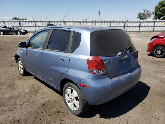 KL1TD66646B666542 - 2006 CHEVROLET AVEO BASE BLUE photo 3