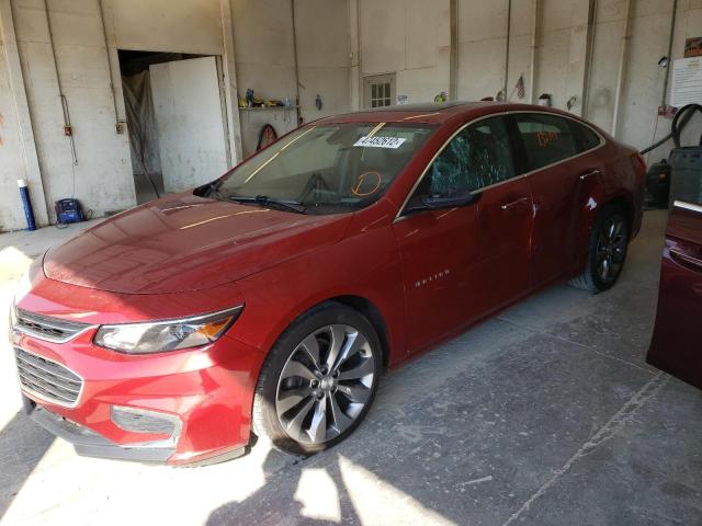 1G1ZH5SX8GF200275 - 2016 CHEVROLET MALIBU PRE MAROON photo 2