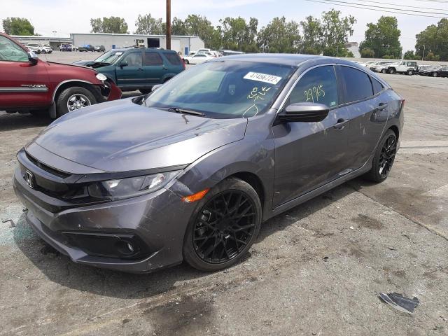 2HGFC2F83MH517323 - 2021 HONDA CIVIC SPOR GRAY photo 2