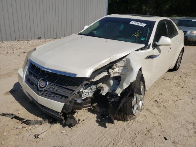 1G6DF577290154337 - 2009 CADILLAC CTS WHITE photo 2