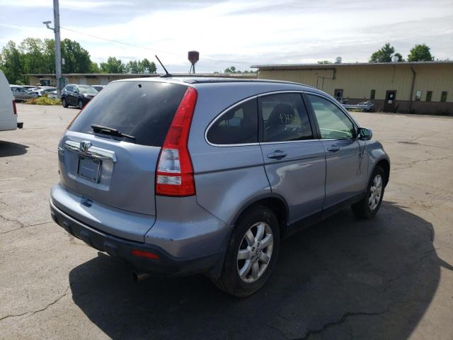 JHLRE48779C004384 - 2009 HONDA CR-V EXL BLUE photo 4