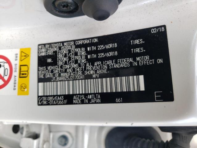 JTJBARBZ5J2****** - 2018 LEXUS NX 300 BAS 白色 照片 10