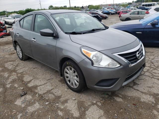 3N1CN7AP1KL827419 - 2019 NISSAN VERSA S GRAY photo 1