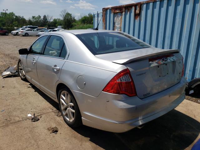 3FAHP0JGXCR388049 - 2012 FORD FUSION SEL SILVER photo 3