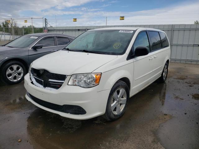 2C4RDGBGXDR715376 - 2013 DODGE GRAND CARA WHITE photo 2