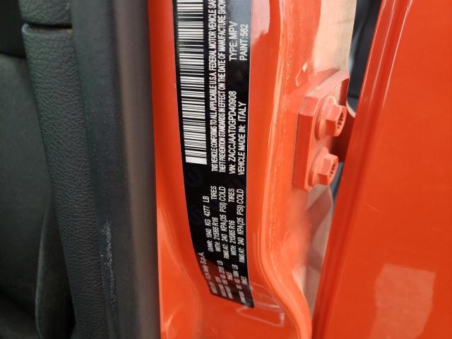 ZACCJAAT0GPD40908 - 2016 JEEP RENEGADE S Narıncı foto 10