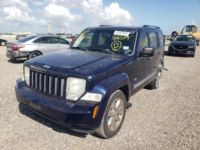 1C4PJLAK1CW166509 - 2012 JEEP LIBERTY SP BLUE photo 2