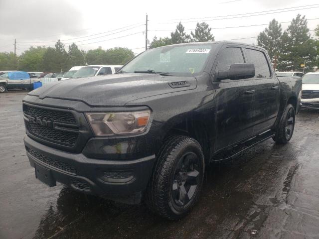 1C6SRFGTXKN651148 - 2019 RAM 1500 TRADE BLACK photo 2