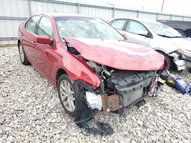 3FAHP0JA0AR337183 - 2010 FORD FUSION SEL RED photo 1