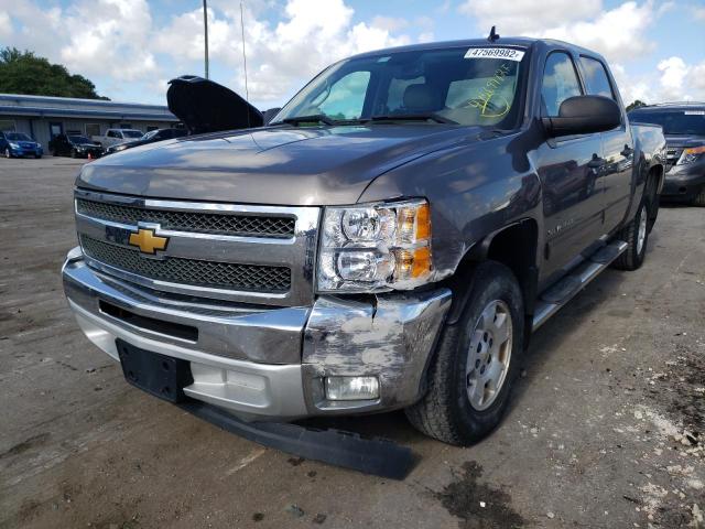 3GCPCSE07DG134032 - 2013 CHEVROLET SILVERADO GRAY photo 2