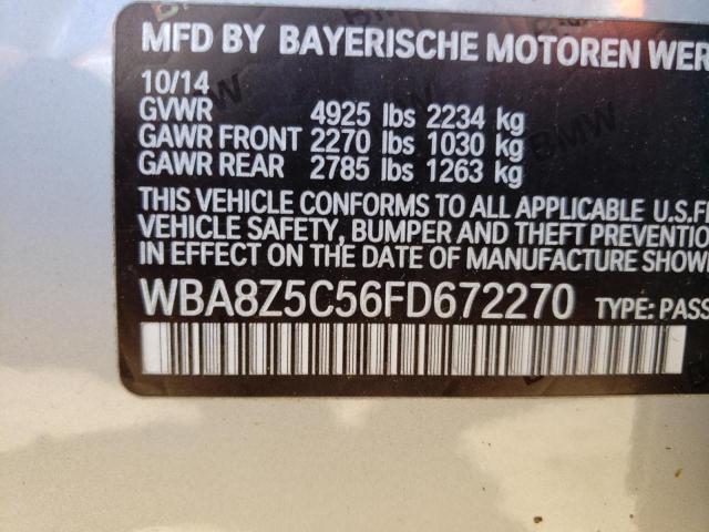 WBA8Z5C56FD672270 - 2015 BMW 328 XIGT S SILVER photo 10