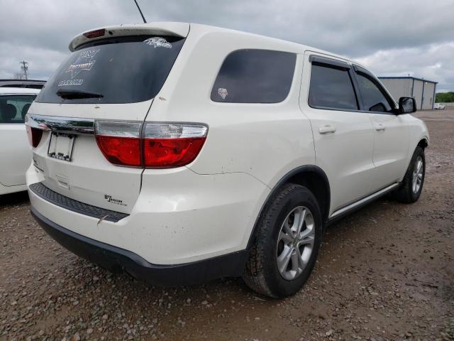 1D4RE2GG4BC734197 - 2011 DODGE DURANGO EX WHITE photo 4