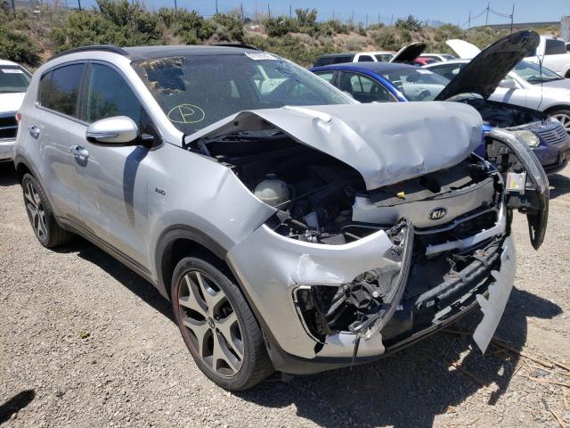 KNDPRCA65J7379420 - 2018 KIA SPORTAGE S SILVER photo 1