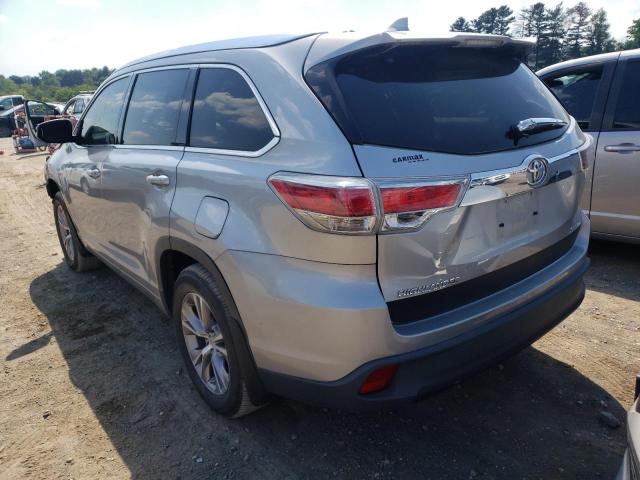 5TDJKRFH3ES005293 - 2014 TOYOTA HIGHLANDER SILVER photo 3