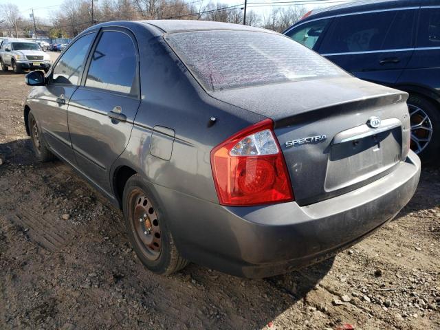 KNAFE122855154253 - 2005 KIA SPECTRA LX GRAY photo 3