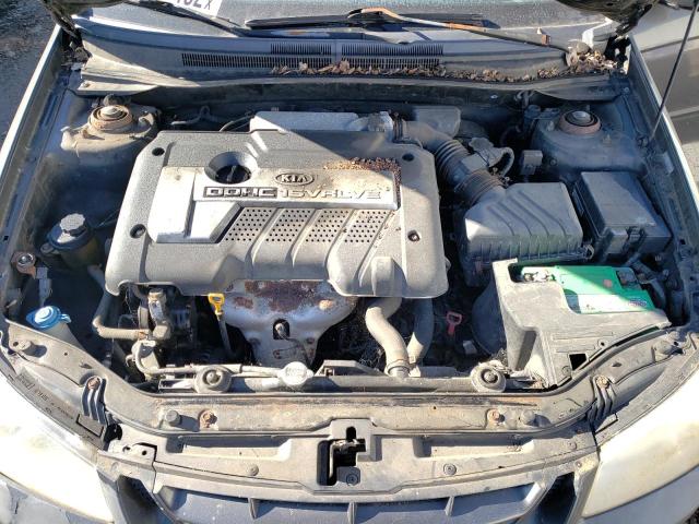 KNAFE122855154253 - 2005 KIA SPECTRA LX GRAY photo 7