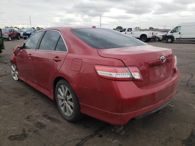 4T1BF3EK2AU577170 - 2010 TOYOTA CAMRY BASE RED photo 3