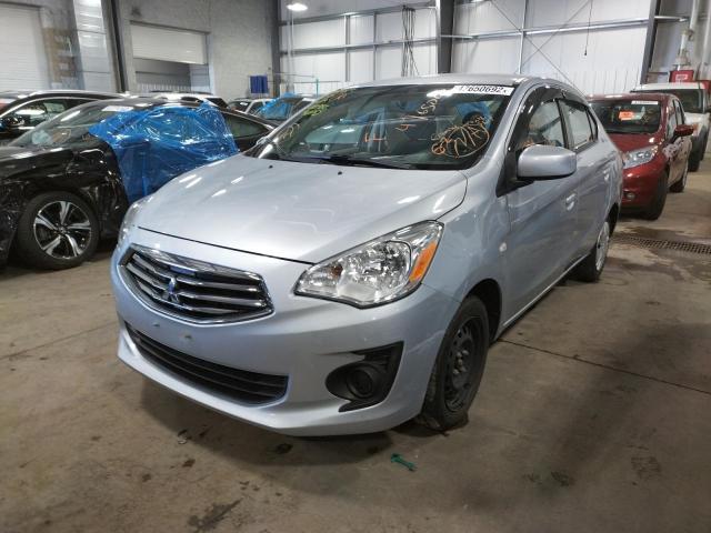 ML32F3FJXHHF18497 - 2017 MITSUBISHI MIRAGE G4 SILVER photo 2