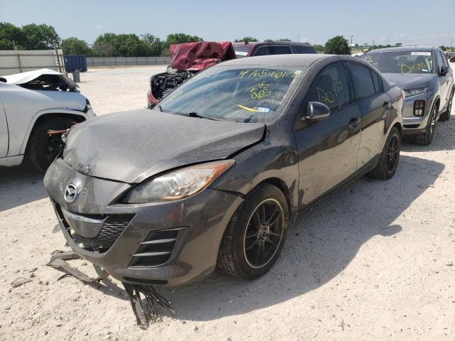 JM1BL1SF5A1235965 - 2010 MAZDA 3 I GRAY photo 2