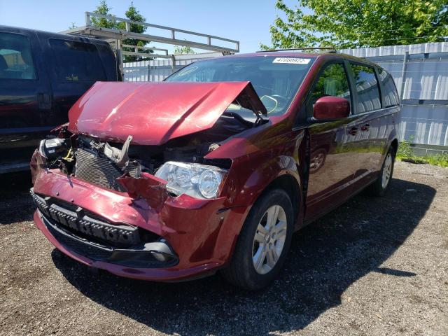 2C4RDGDG8JR165619 - 2018 DODGE GRAND CARA RED photo 2