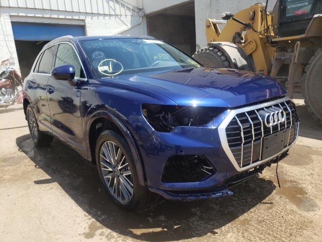 WA1AUCF39M1104654 - 2021 AUDI Q3 PREMIUM BLUE photo 1