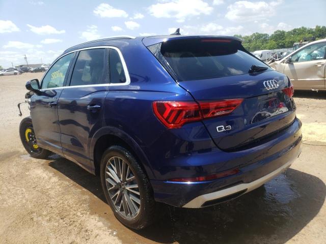 WA1AUCF39M1104654 - 2021 AUDI Q3 PREMIUM BLUE photo 3