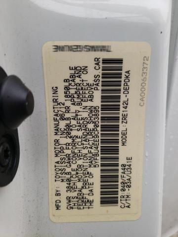 5YFBU4EE9CP053895 - 2012 TOYOTA COROLLA BASE  照片 10