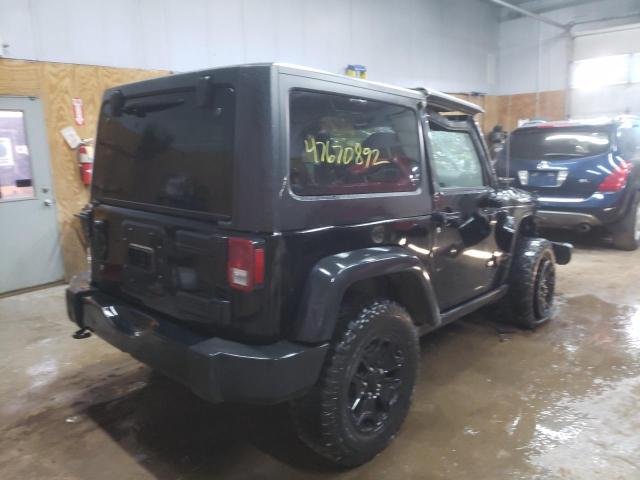 1C4AJWAG3GL140343 - 2016 JEEP WRANGLER S BLACK photo 4